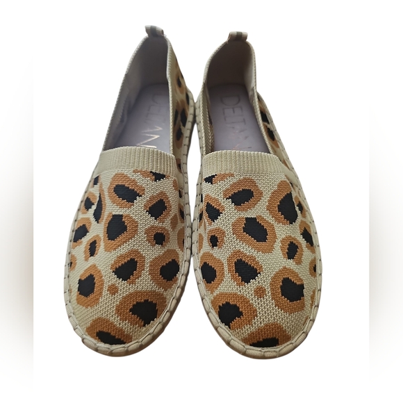 Deltan Hensley Espadrilles Womens Size 9 M Leopard Print Flyknit Slip on Flats - Picture 3 of 5